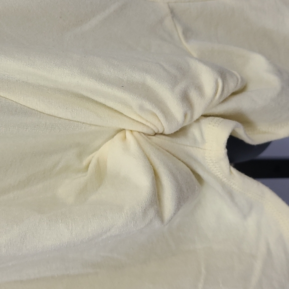 Twist Hem Soft Yellow Sweatshirt - Picture 8 of 9